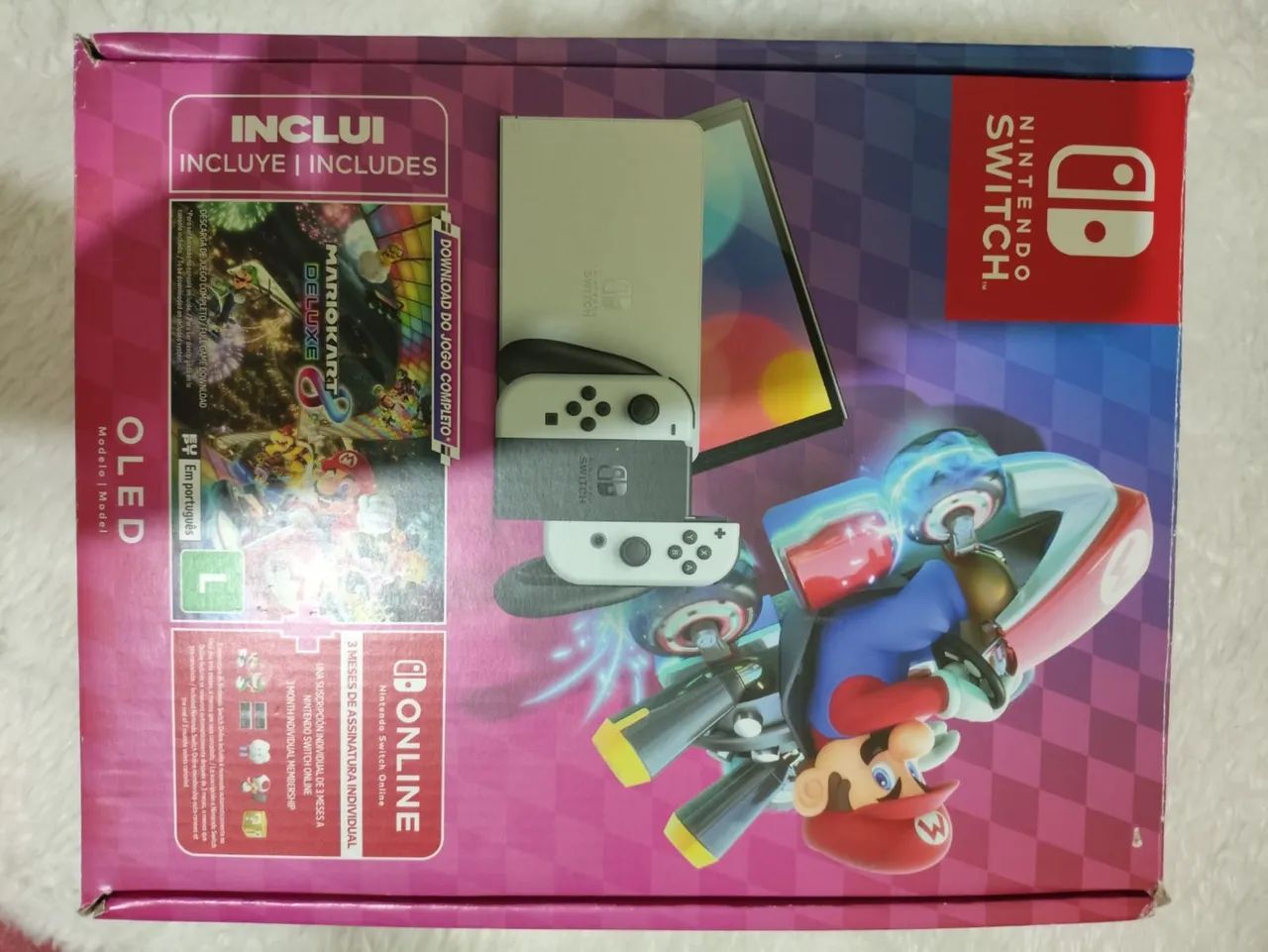 Nintendo Switch Oled Branco  - Foto 4