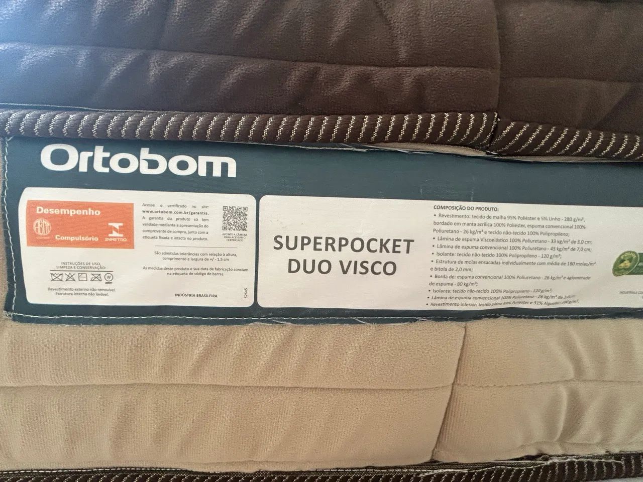 Cama Solteiro Ortobom Duo Visco 22 - Foto 2