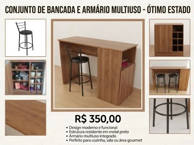 Bancada madeira /aparador  - Foto 4