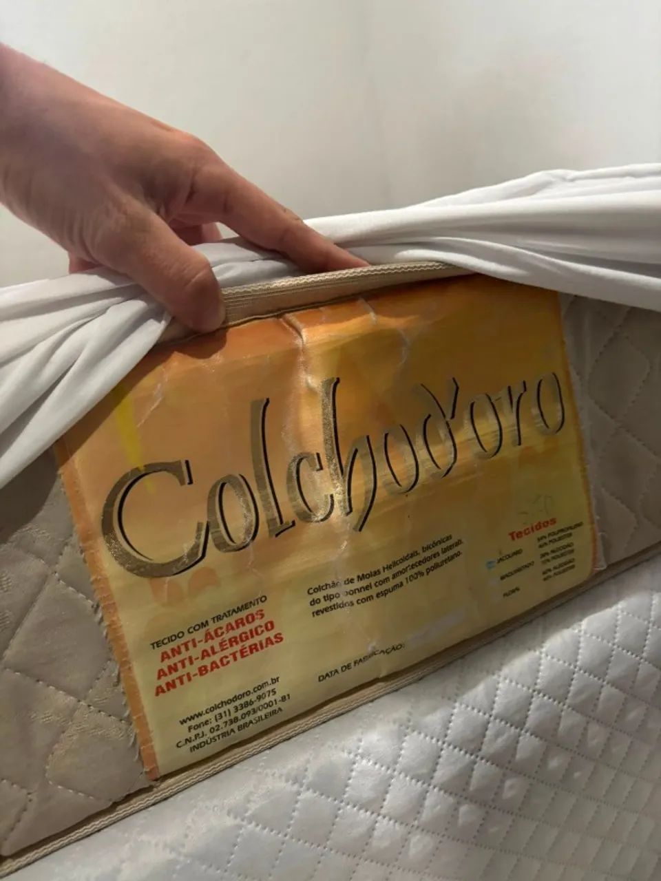 Box de solteiro + colchão + roupas de cama - Foto 5