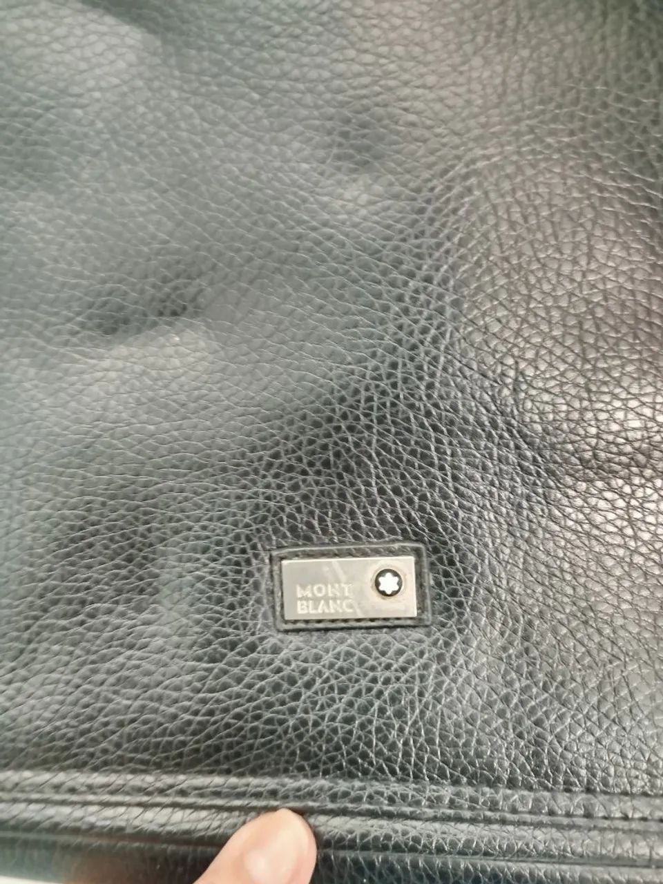 Bolsa Montblanc couro masculina - Foto 2