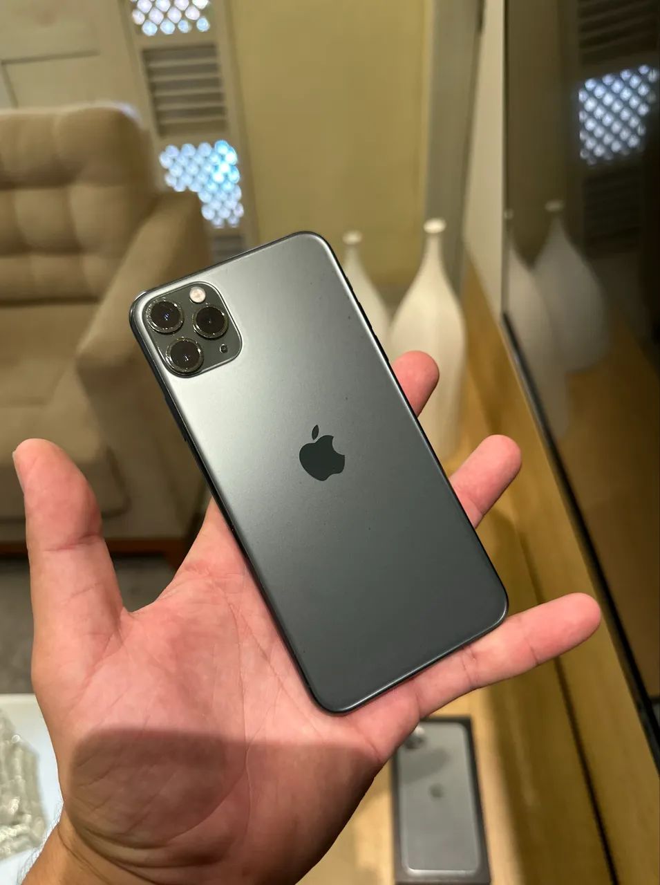 iPhone 11 PRO MAX MIDNIGHT GREEN 64GB COMPLETO TODO ORIGINAL - Foto 2