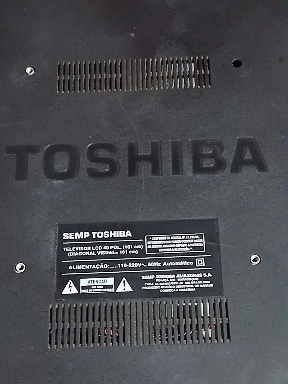 Vendo TV Toshiba prá concerto 40 polegadas  - Foto 4