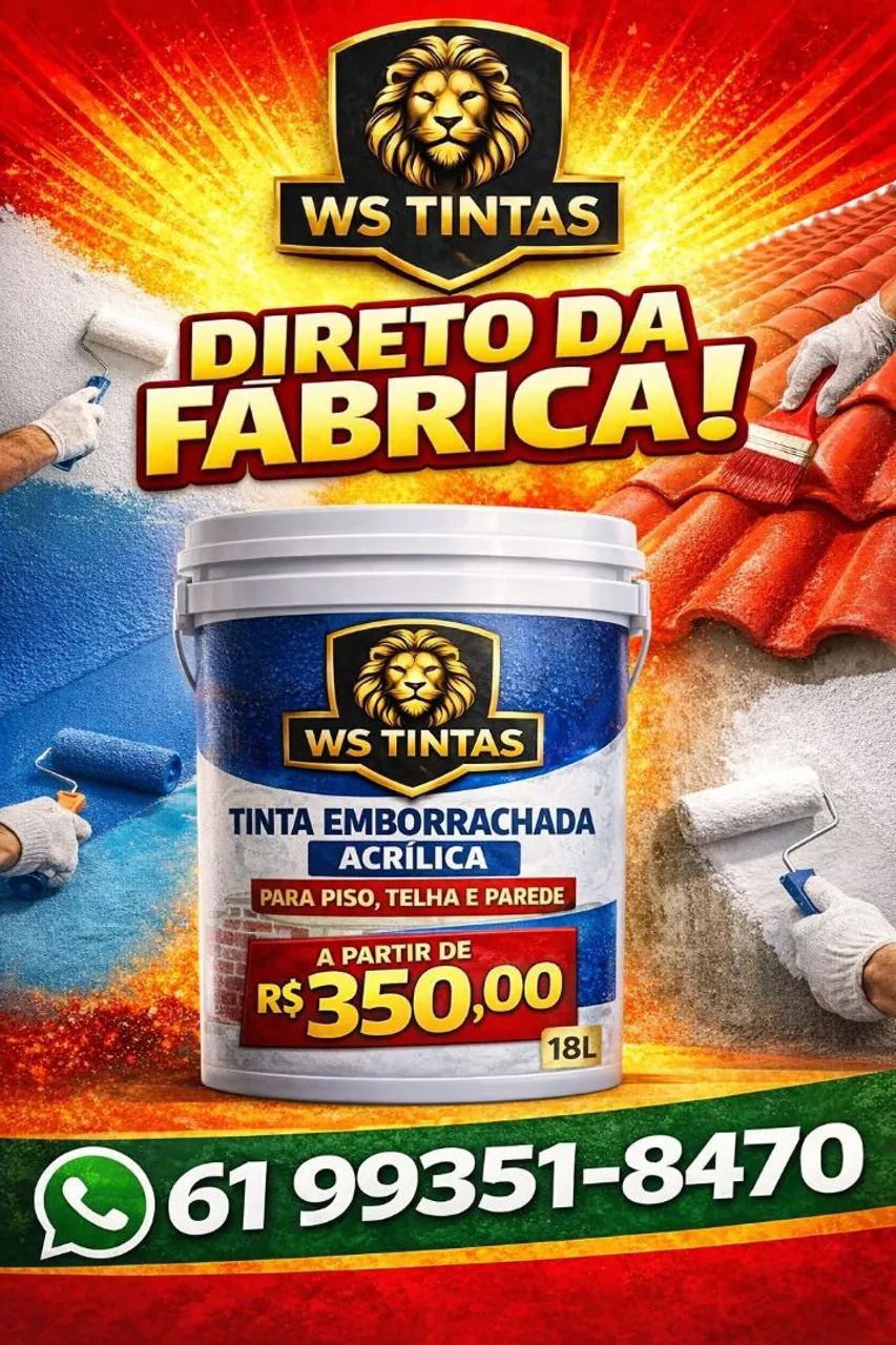 TINTA EMBORRACHADA PARA PISO , TELHA E PAREDE , IDEAL PARA IMPERMEABILIZAR SUPERFÍCIE 