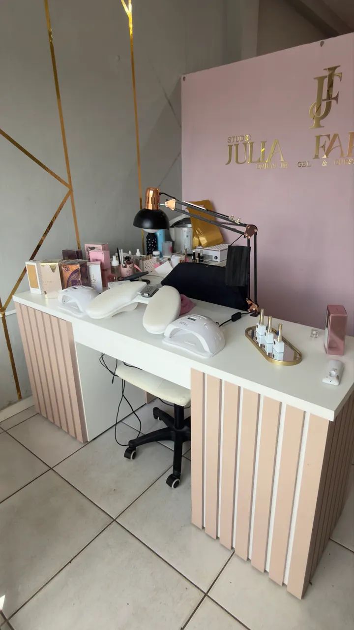 Mesa em L planejada para manicure/nail designer - Foto 3