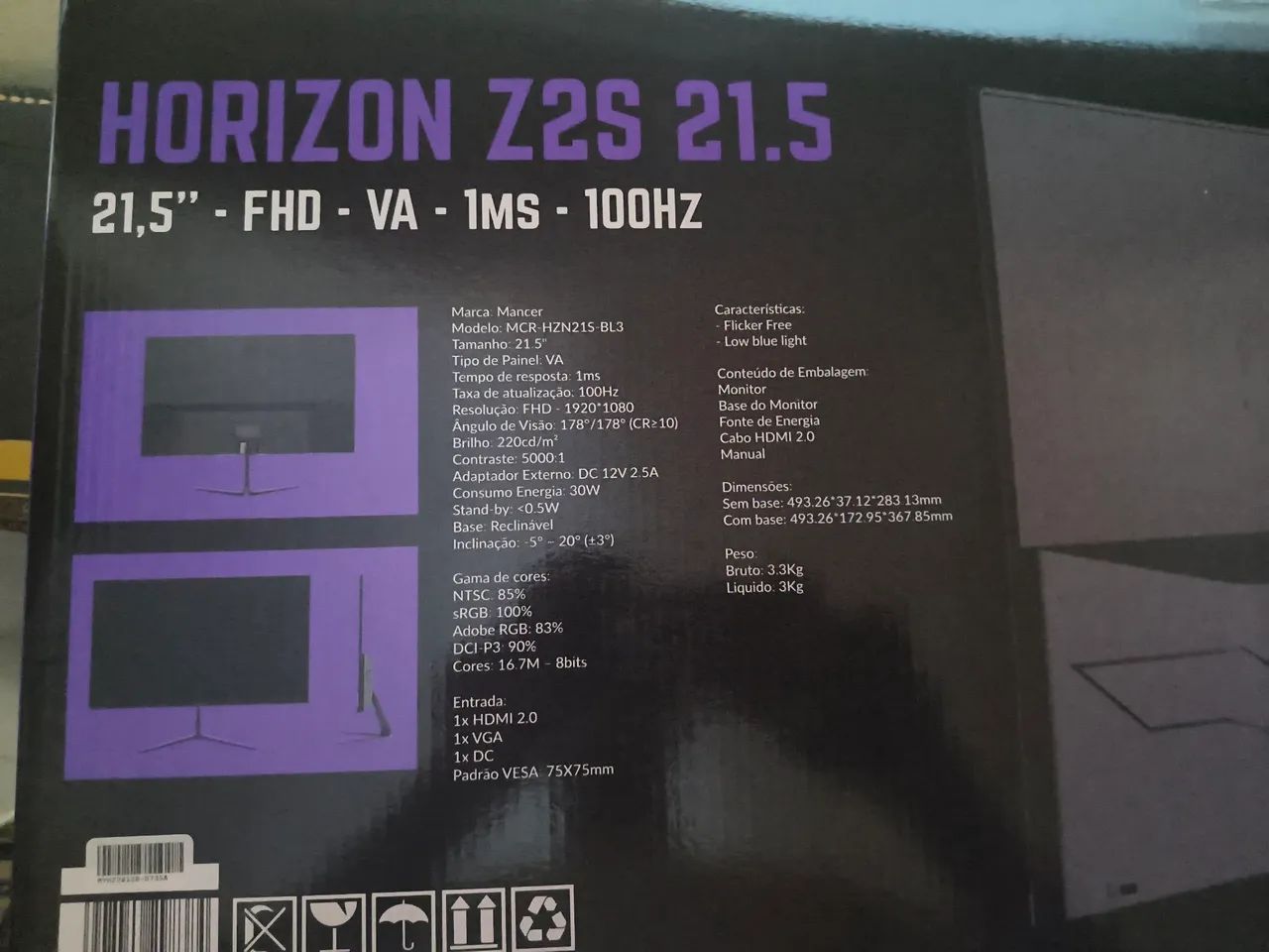 Monitor Mancer z21 100Hhz - Foto 3