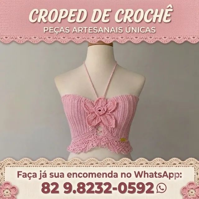 Cropped Crochê