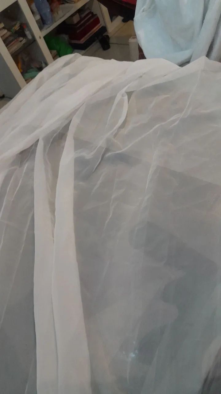Cortina transparente 