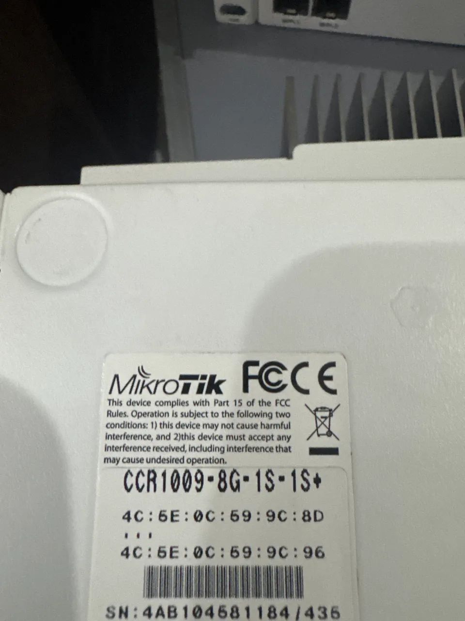 Mikritik CCR-1009-8G-1S+1S+