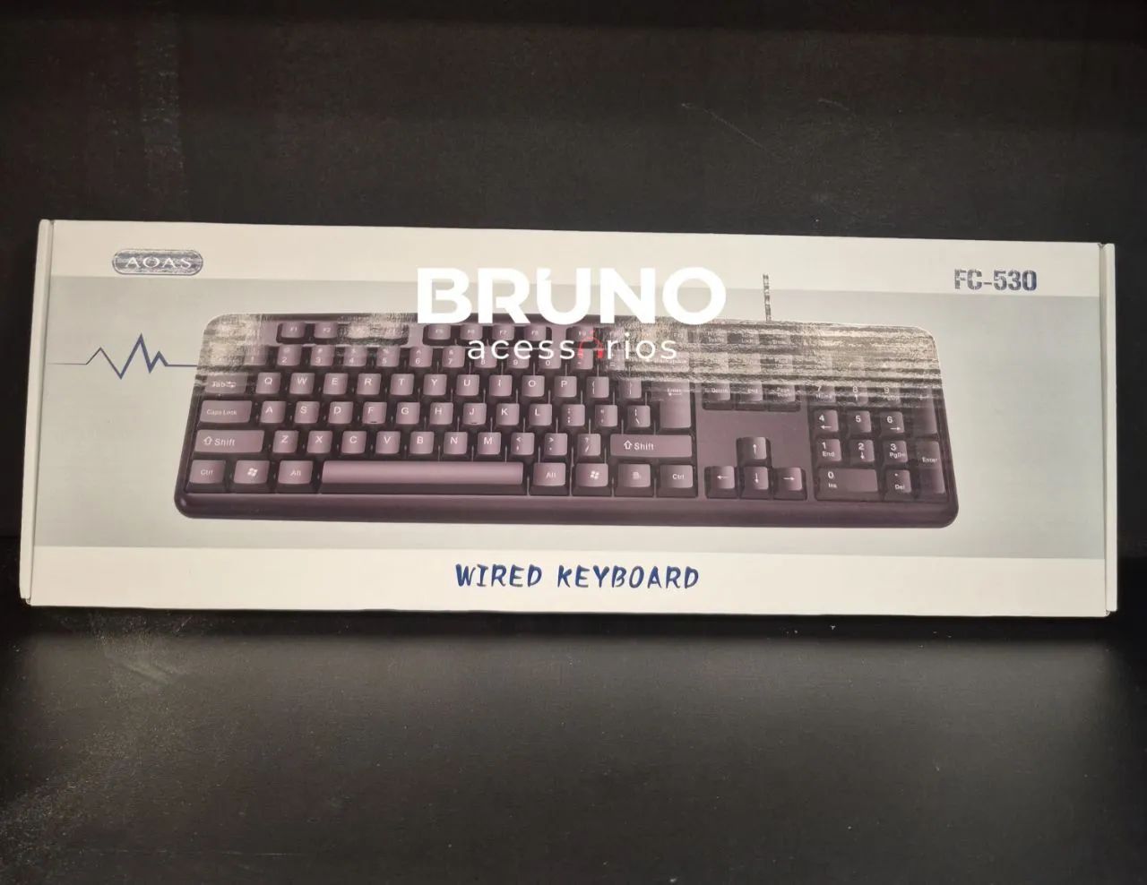 Teclado usb com fio padrão  - Foto 2