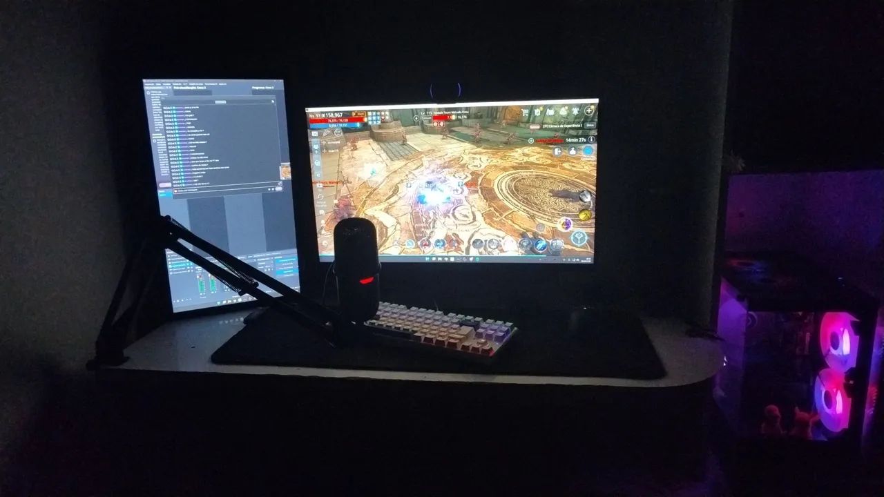 Pc gamer completo! 2 TELAS!! - Foto 4