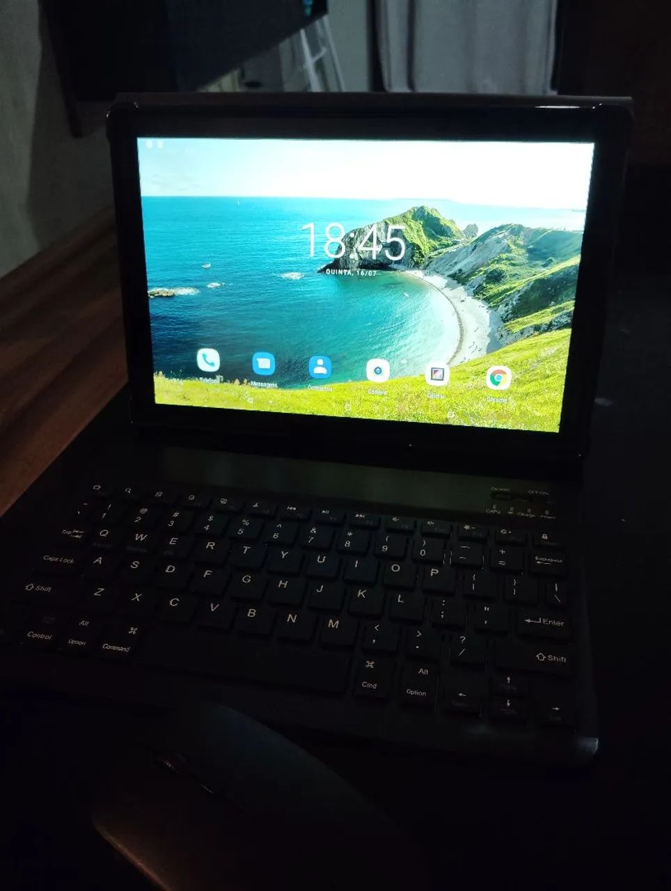 Tablet 10 polegadas 256GB Android + teclado bluetooth  - Foto 2
