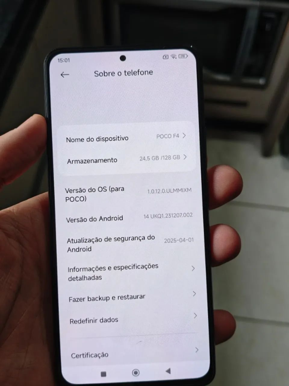 Poco F4 128GB Preto - Excelente Estado - Foto 5