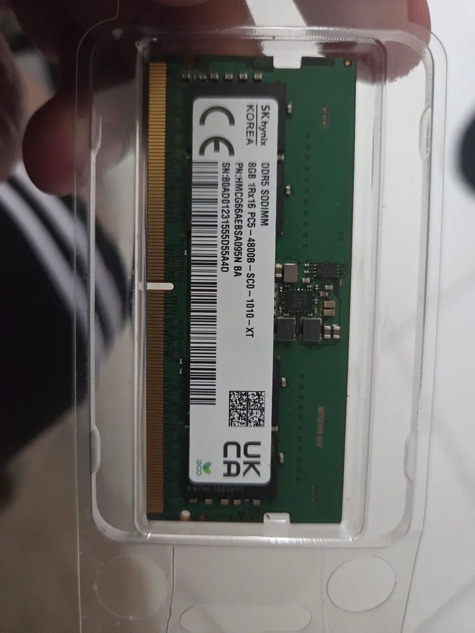 Memória RAM original SK Hynix DDR5 8GB 4800MHz (PC5-4800B)