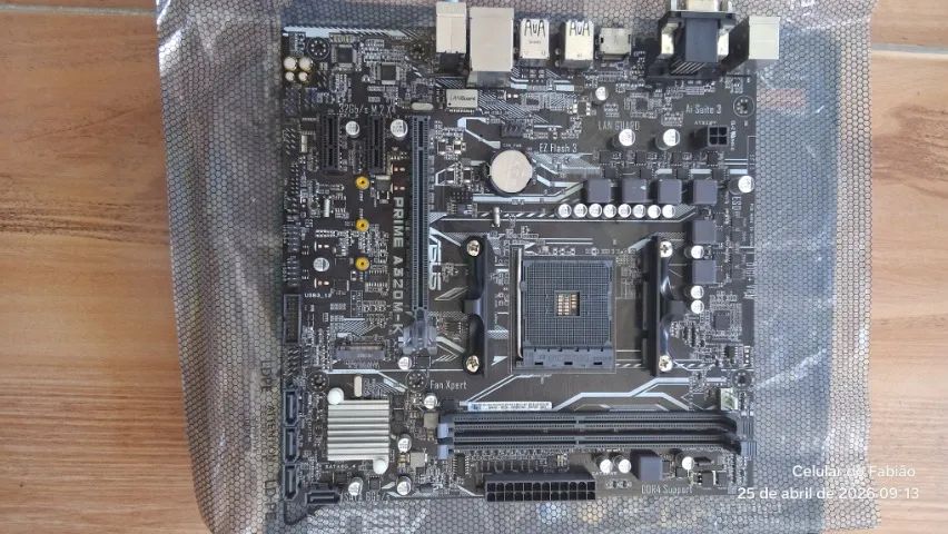 Placa Mae Asus Prime A320M-K/BR DDR4 Socket AM4 Chipset AMD A320 - Foto 2