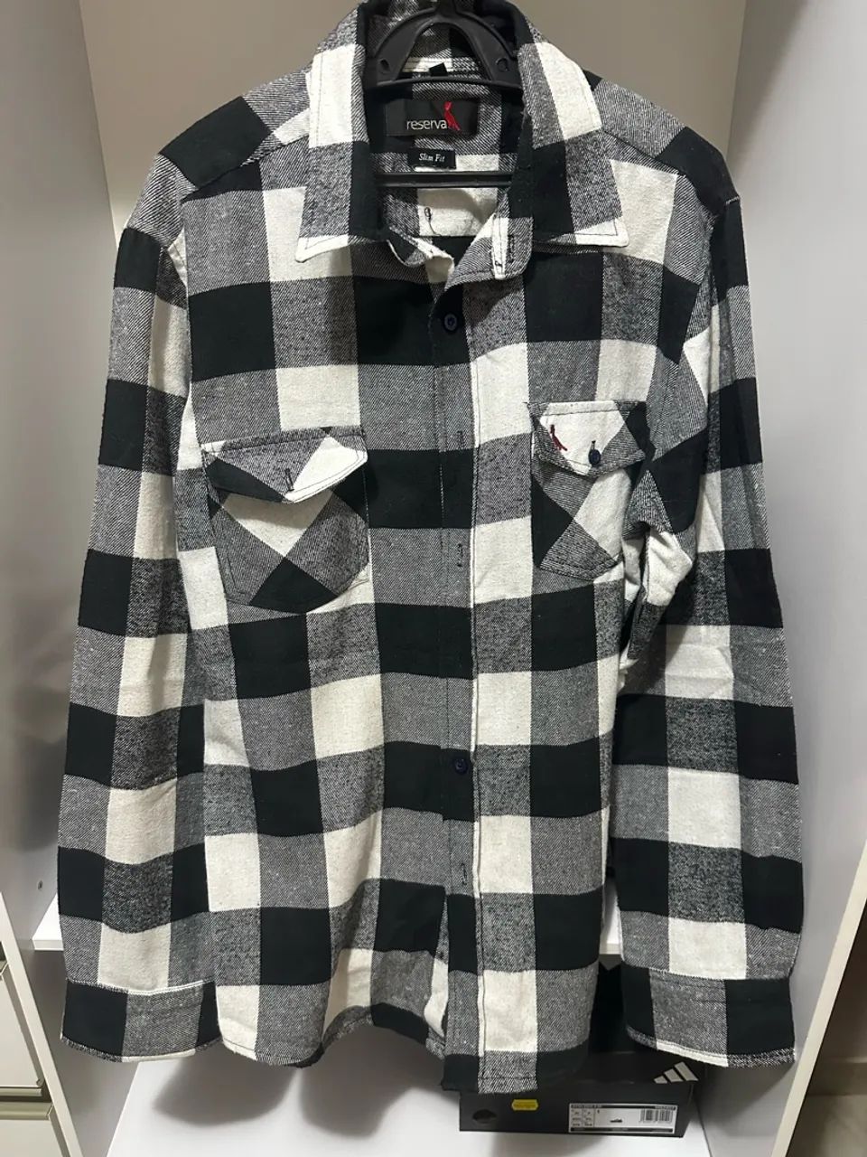 Camisa xadrez slim fit 