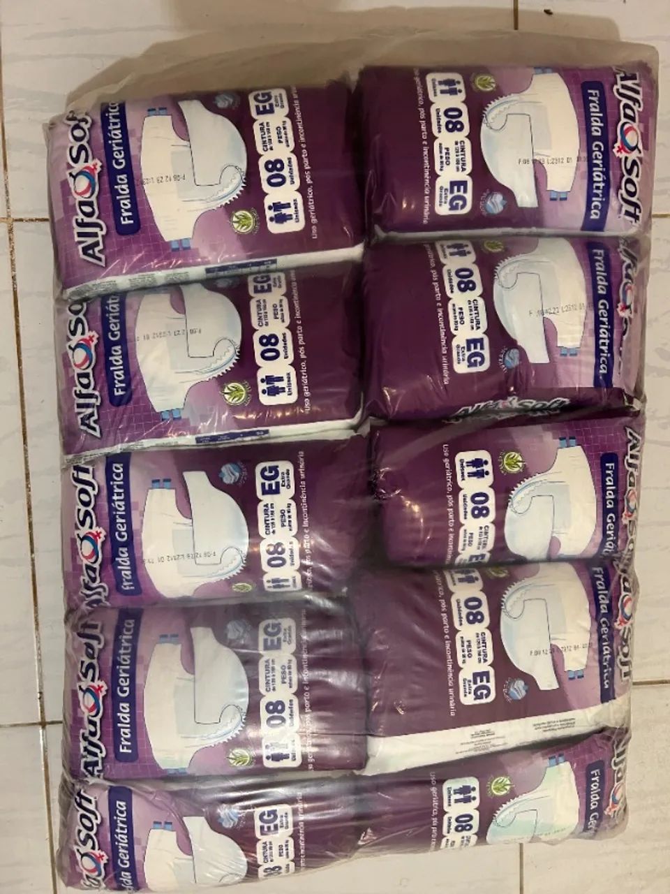 Pacotão 80 Fraldas geriátricas tamanho GG