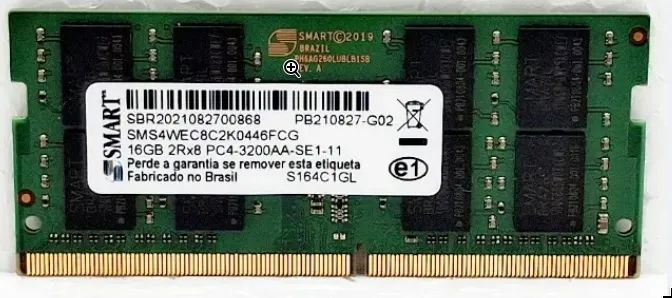  Memória RAM Notebook 8GB DDR4 2666