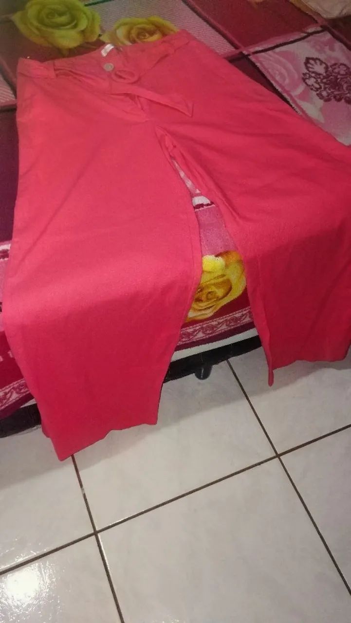 Calça Pantalona Rosa - Foto 2
