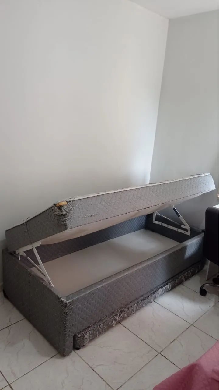 Cama box de solteiro com baú - Foto 3