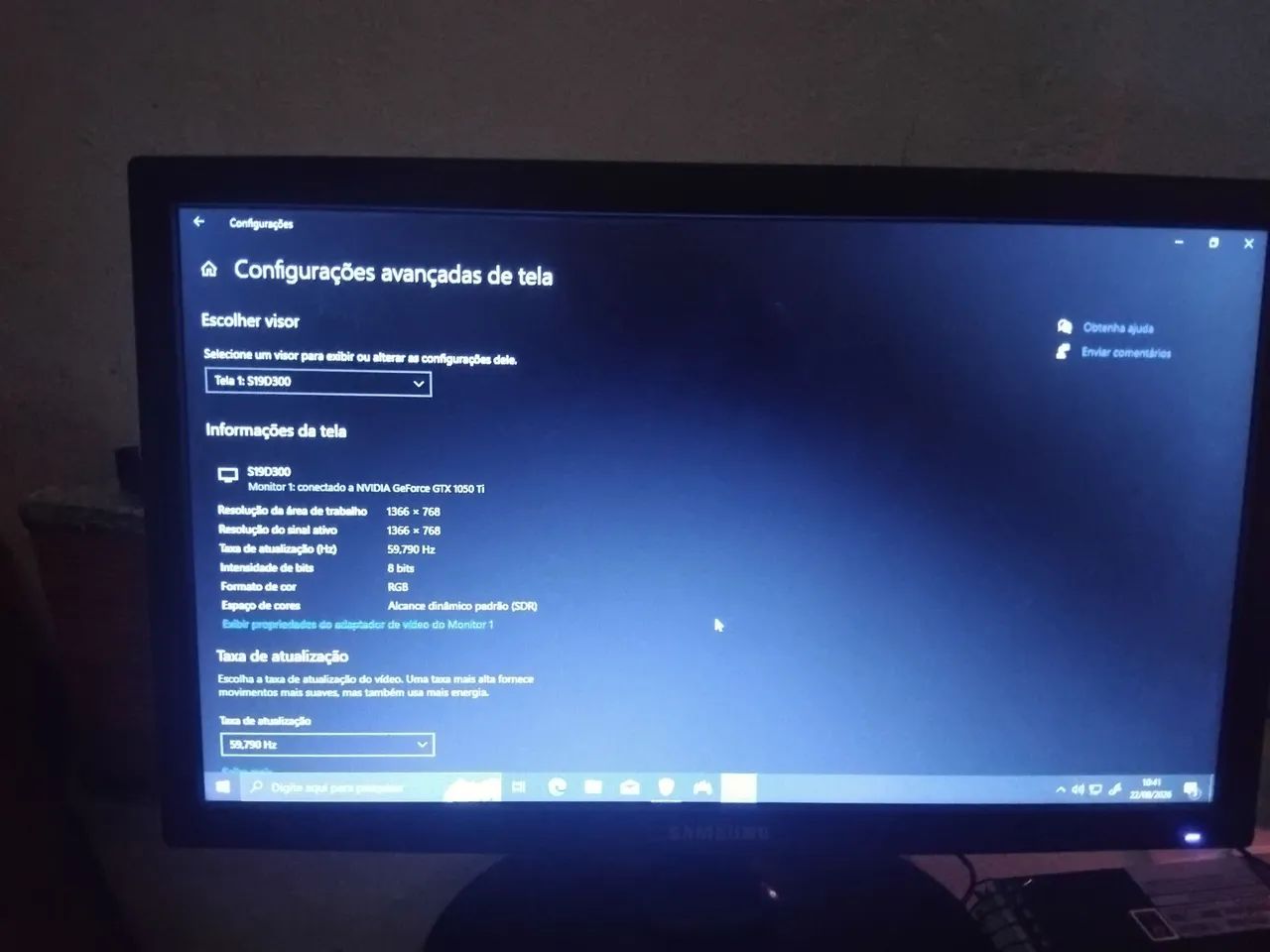 monitor 20 polegadas