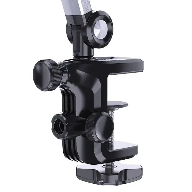 Suporte Celular E Tablet Hrebos Hs-199 Flexiarm Articulado Prateado - Foto 3