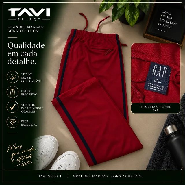 Calça GAP Esportiva Vermelha - Foto 4