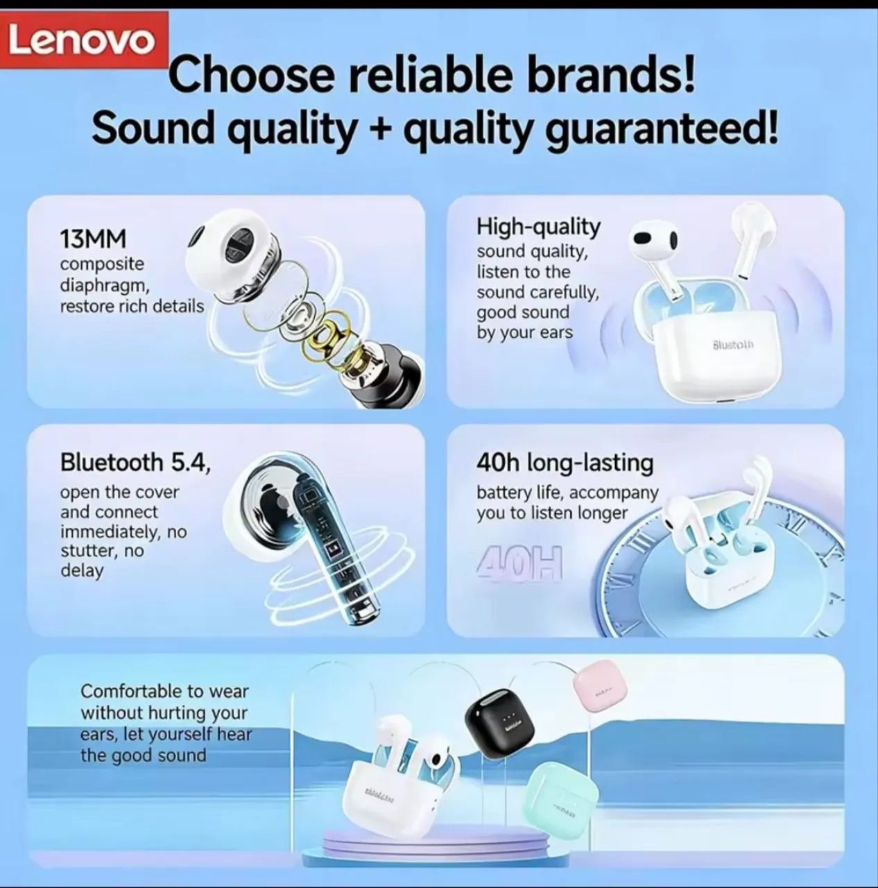Fone Lenovo thinkPlus buds - Foto 2