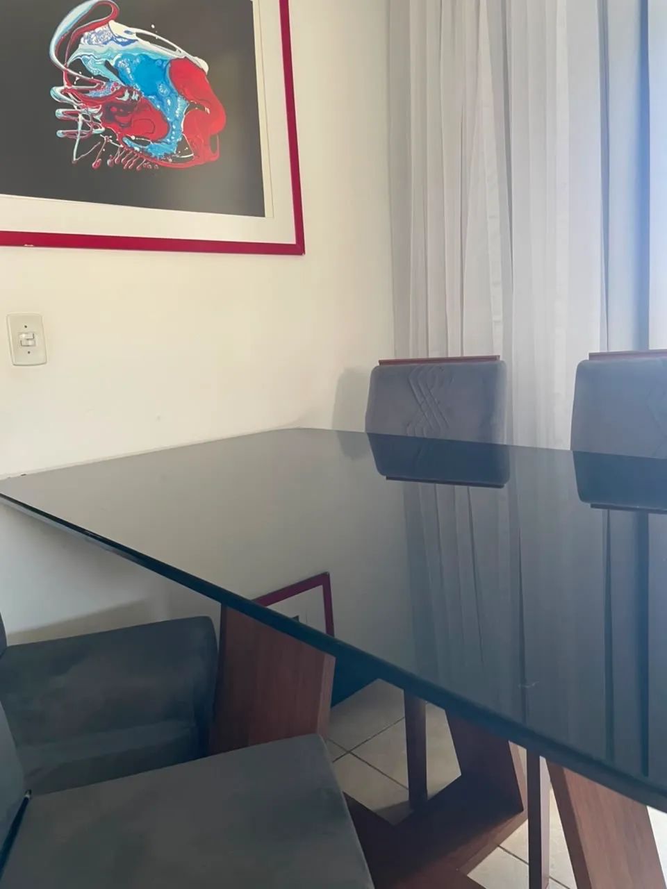 Mesa de jantar 06 lugares. 1,60 X 0,80 - Foto 2