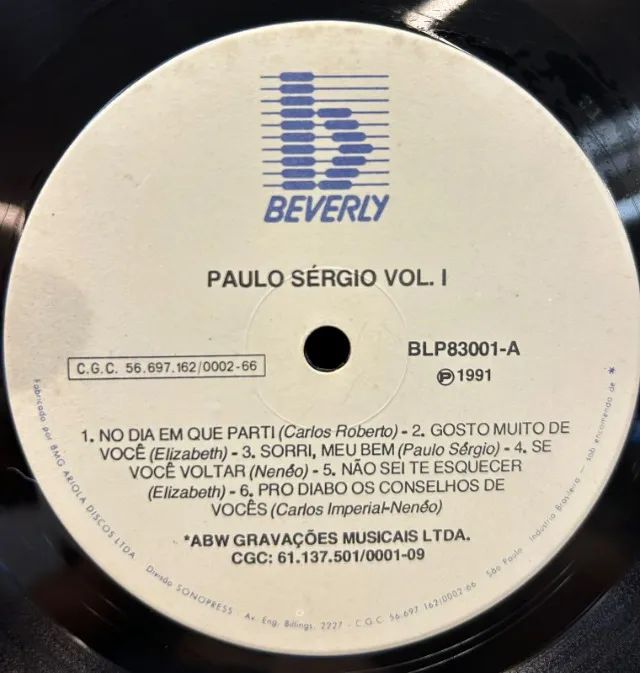 LP Vinil Paulo Sérgio - Capa Original Selo Beverly Discos - Foto 4