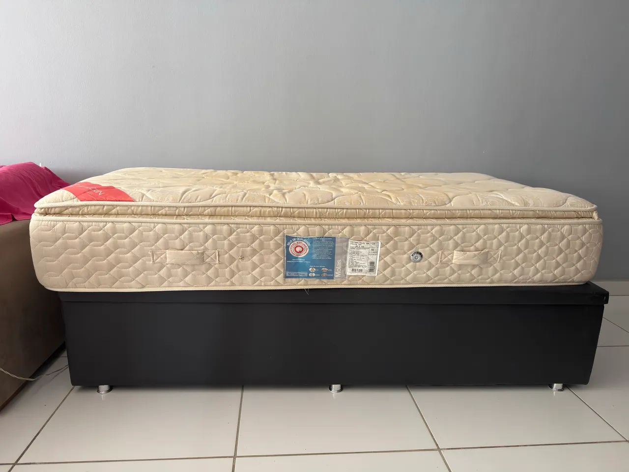 CAMA BAÚ + COLCHÃO (Solteiro)