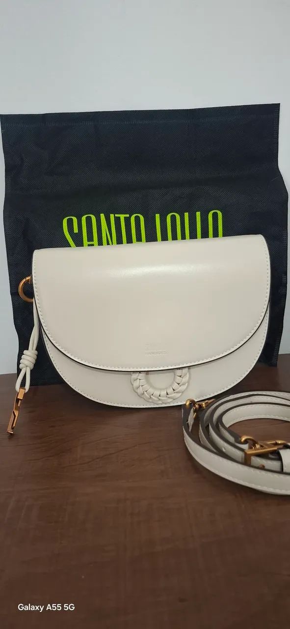 Bolsa  Santa Lolla original cor: Off White 