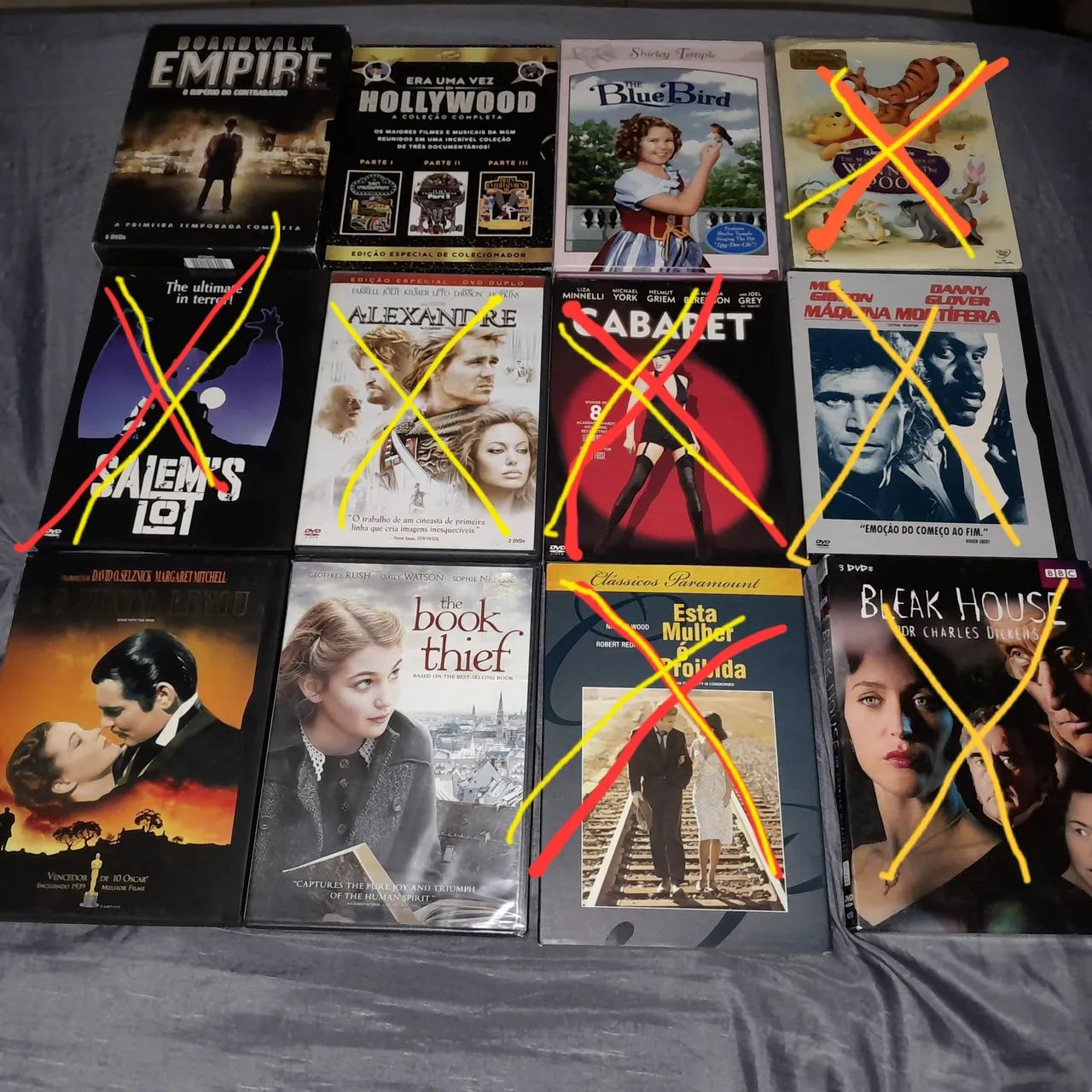 Vários dvds de filmes,séries clássicos..leia