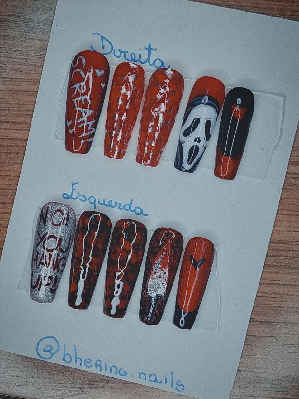 Unhas press on (postiças) customizadas sob medida 