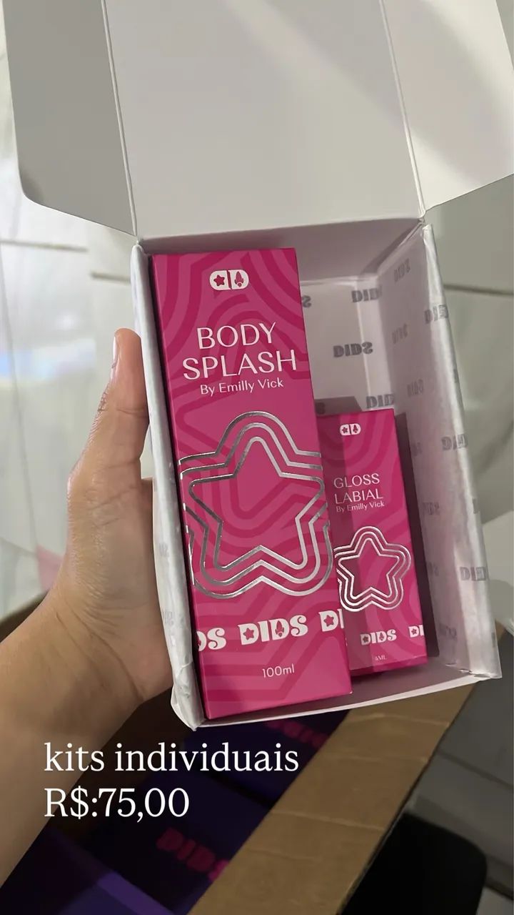 Kit Body splash + gloss emilly vick 