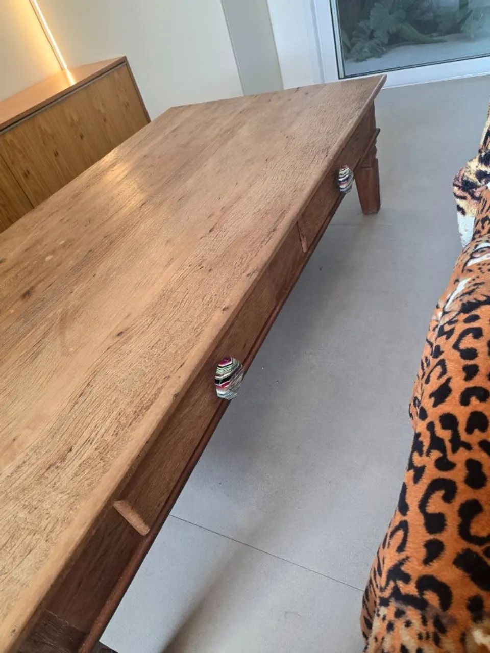 NOVA: Mesa de centro ampla super robusta, fabricada em madeira maciça - Foto 2