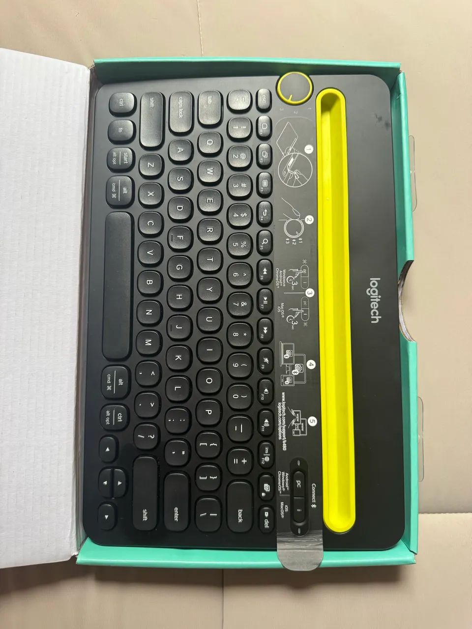 Teclado logitech qwerty k480 como novo - Foto 2