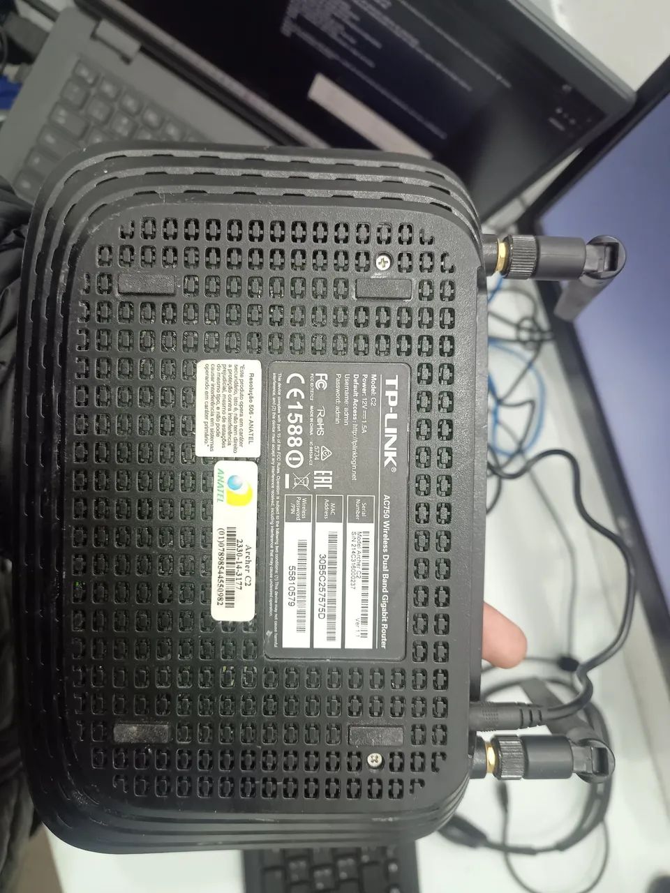 Kit 2 Roteadores Wi-Fi TP-Link AC750 + Multilaser - os dois funcionando perfeitamente. - Foto 2