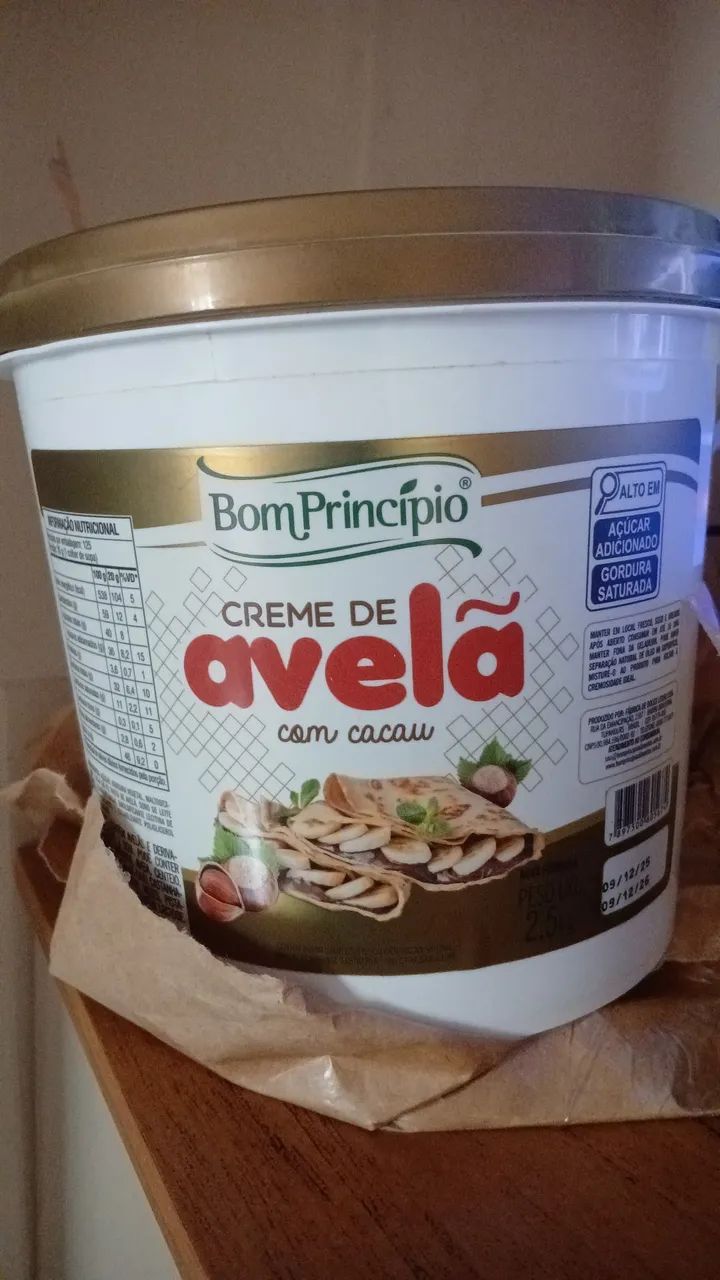 Creme de avelã e selecta