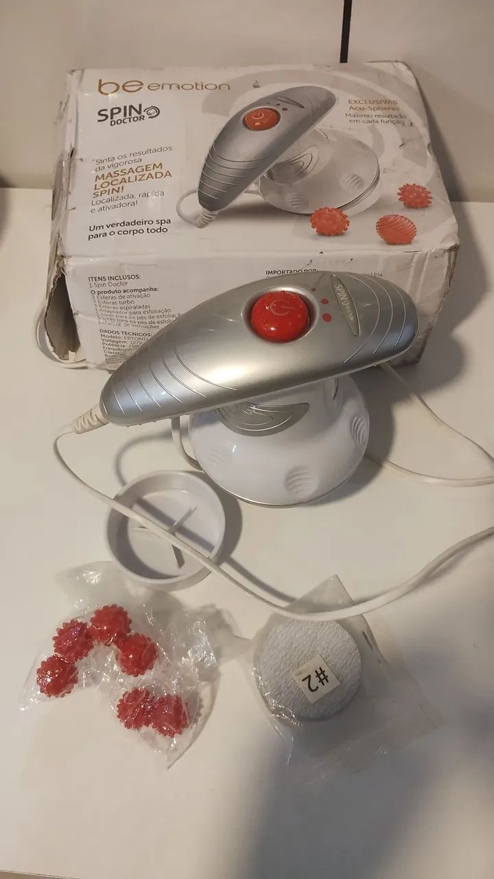 MASSAGEADOR SPIN DOCTOR POLISHOP - ORIGINAL, COMPLETO - Foto 3