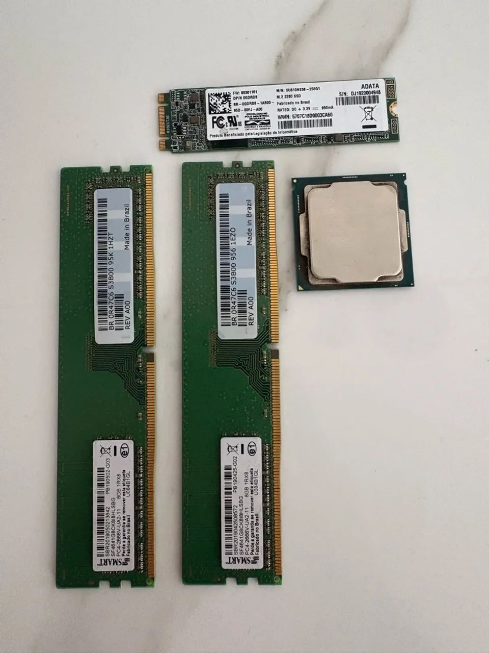Kit I5 8500 + 16GB RAM DDR4 + SSD M.2 SATA 255GB - Peças de