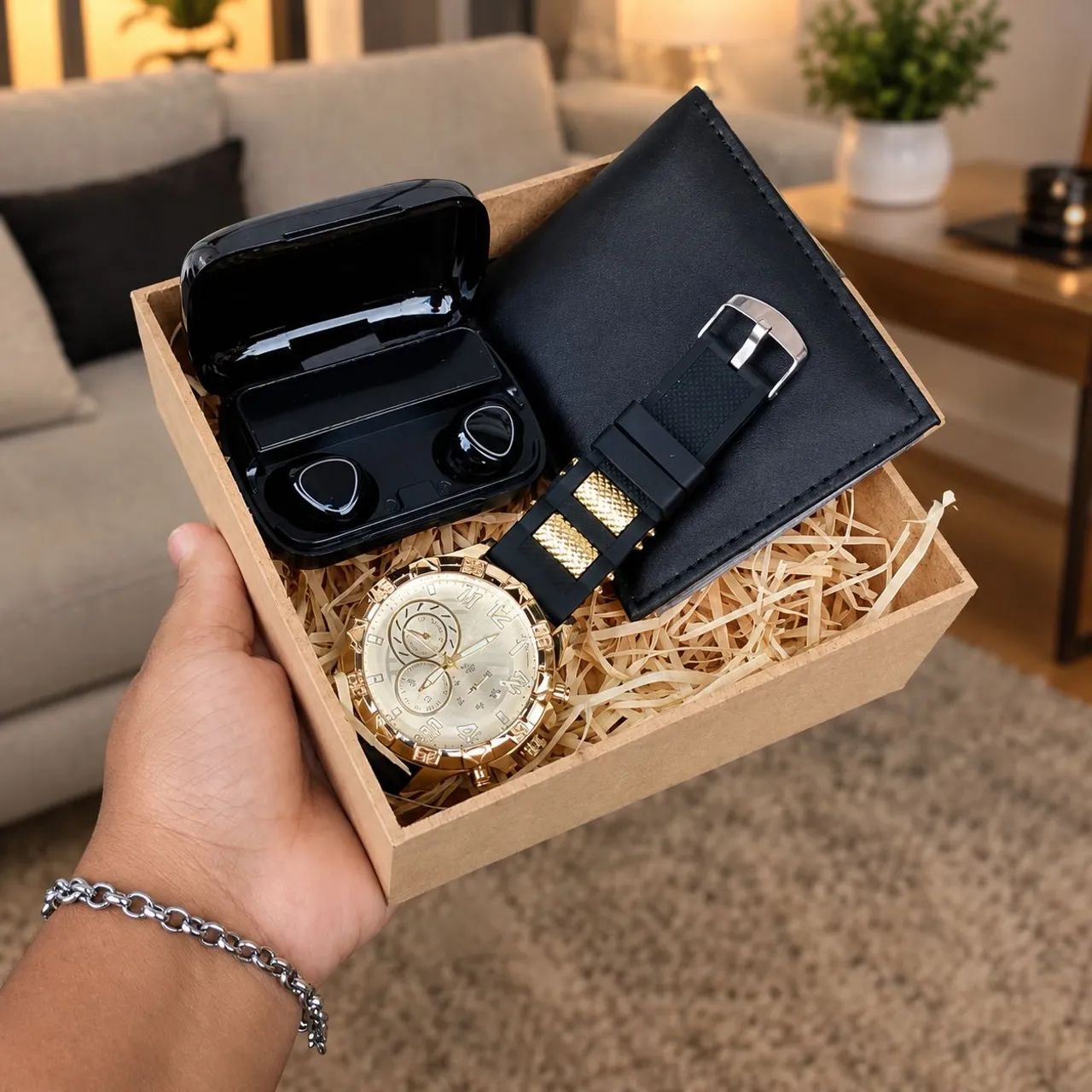 Kit masculino completo com caixa para presente - Foto 5