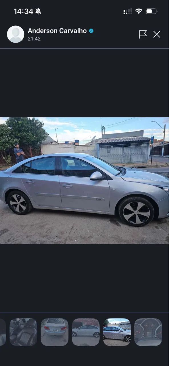 Chevrolet Cruze CRUZE LT 1.8 16V FlexPower 4p Aut. 2014