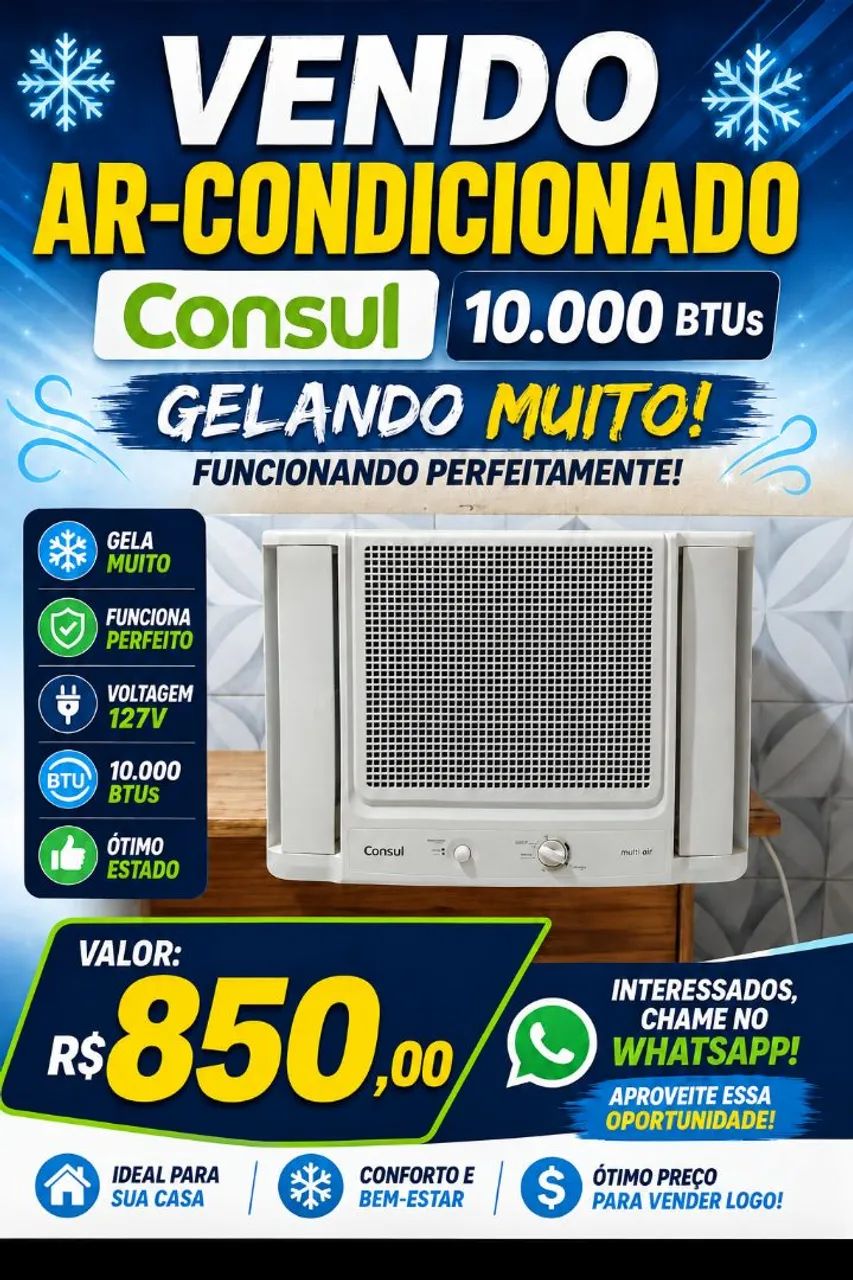 Ar condicionado 10btus 