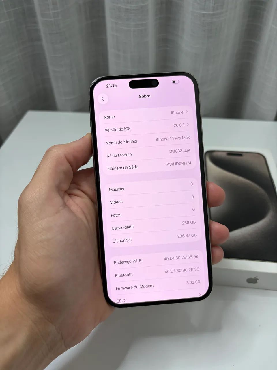 iPhone 15 Pro Max 256GB - Muito Novo - Todo original. - Foto 5