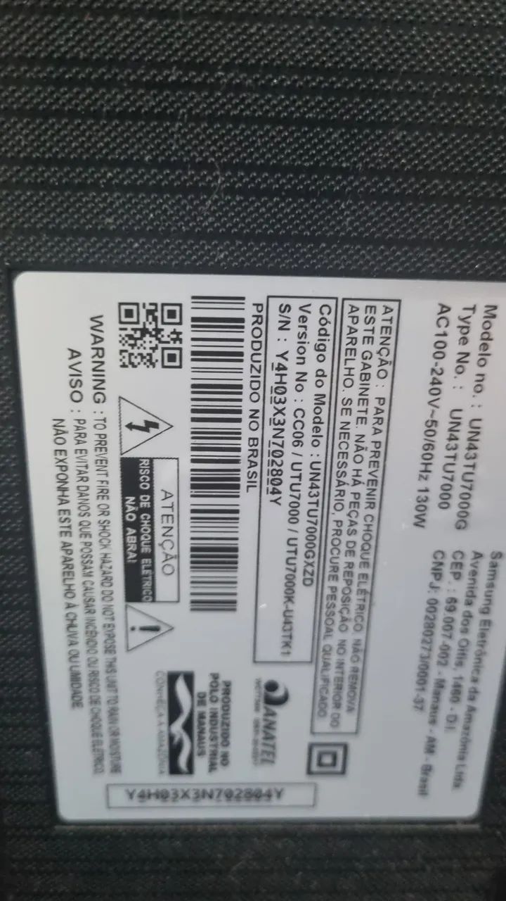 Vendo TV sansung modelo UN43TU7000G - Foto 4