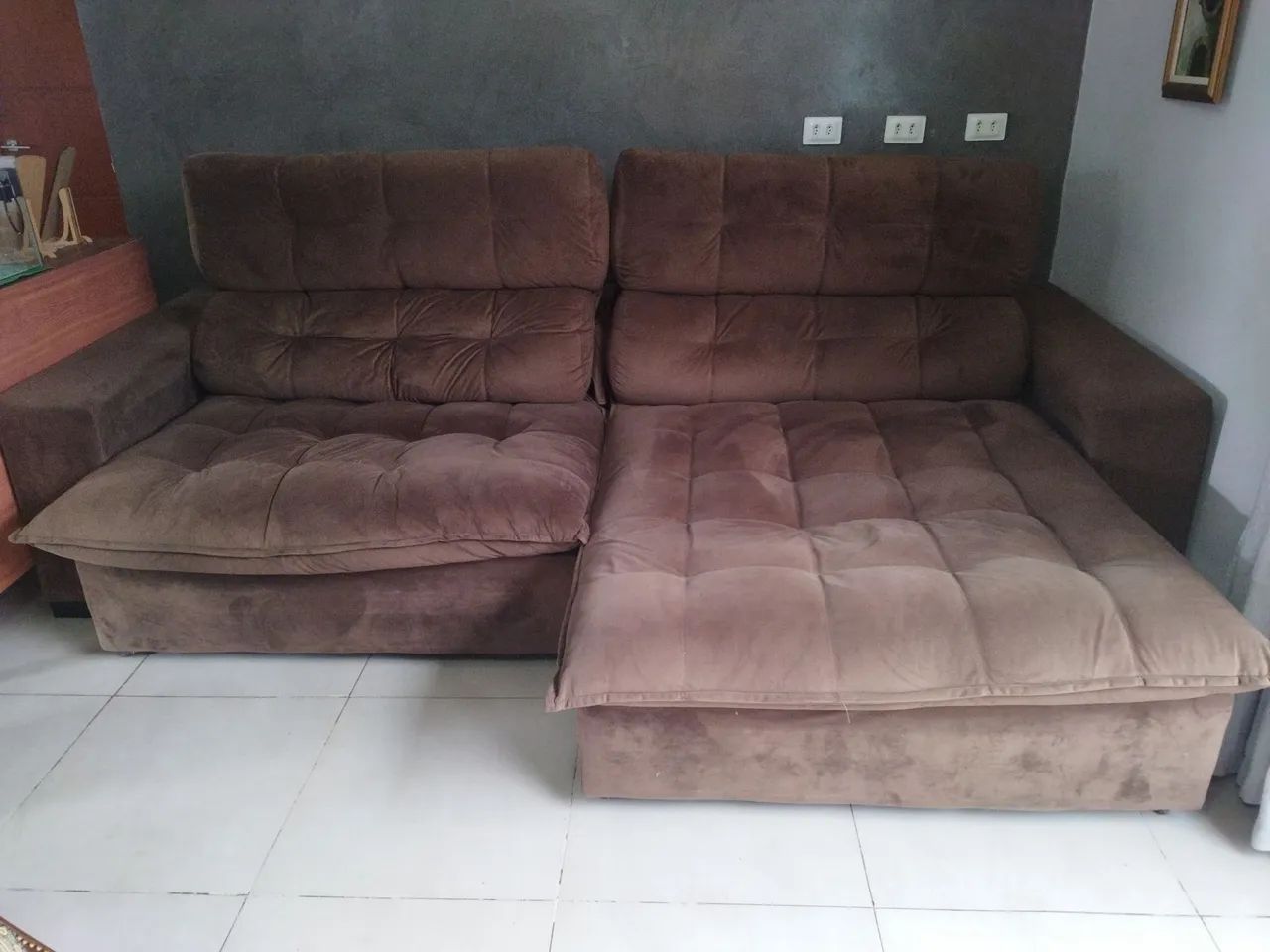 Sofá retrátil 3 metros (conservado)65568123482497121