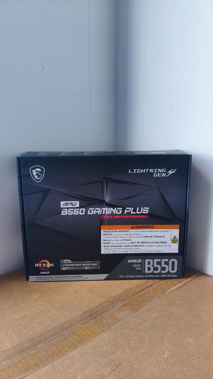 Placa-Mãe MSI MPG B550 Gaming Plus (Nova / Lacrada)