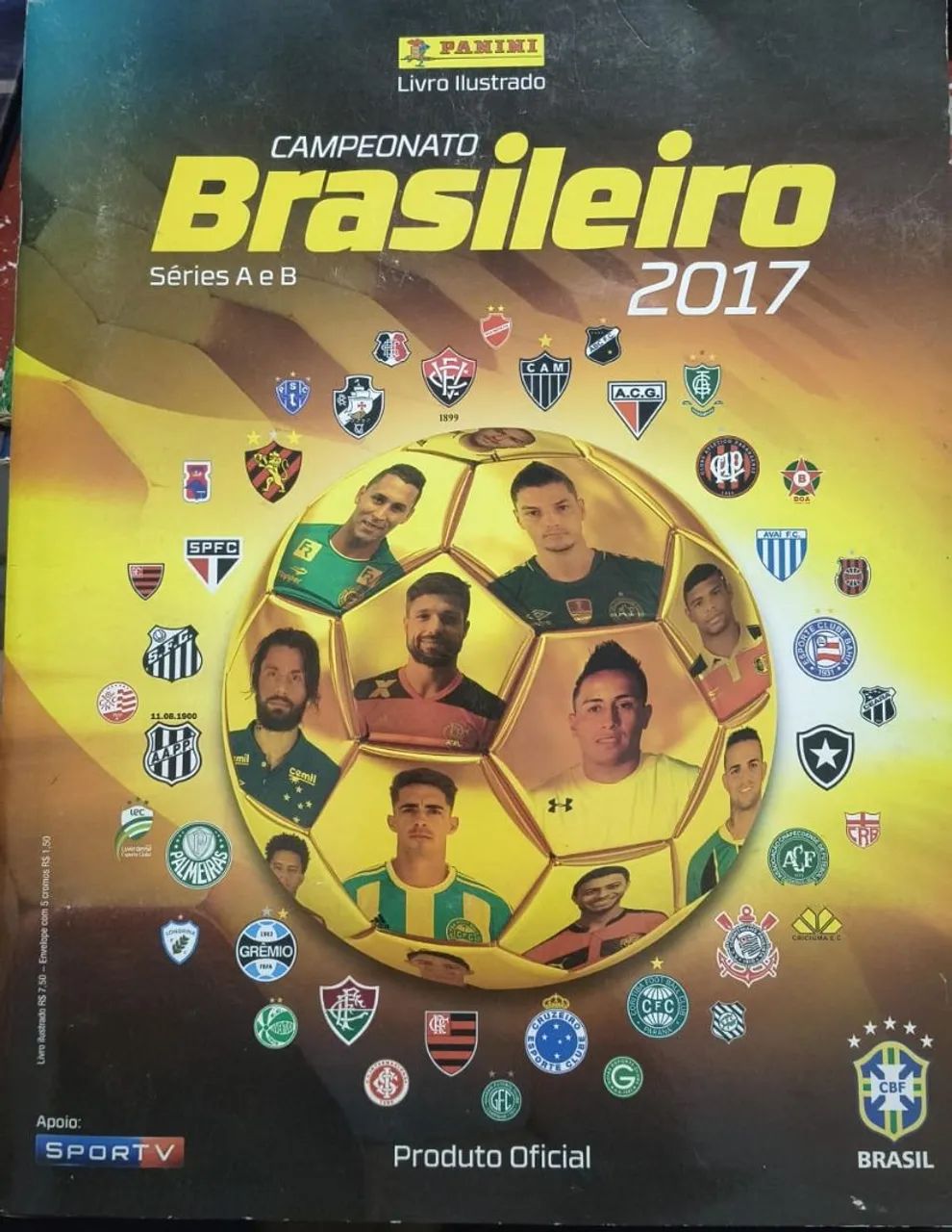 Álbum de figurinhas campeonato brasileiro 2017