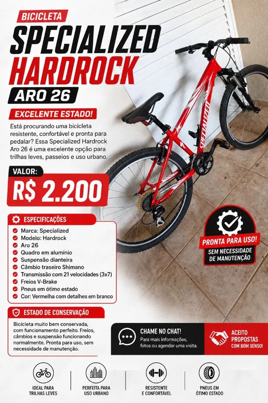 Bicicleta aro 26 